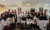 تجلیل از همکاران بازنشسته واحد لابراتوار آموزشکده پروتز