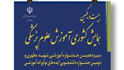 بیست و یکمین همایش کشوری آموزش علوم پزشکی، سیزدهمین جشنواره آموزشی شهید مطهری و دومین جشنواره دانشجویی ایده¬های نوآورانه آموزش علوم پزشکی 